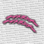 Pack 2x pegatina aleta Night Runner "ナイトランナー" — Rosa