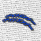 Pack 2x pegatina aleta Night Runner "ナイトランナー" — Azul