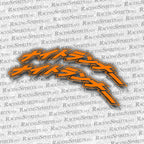 Pack 2x pegatina aleta Night Runner "ナイトランナー" — Naranja
