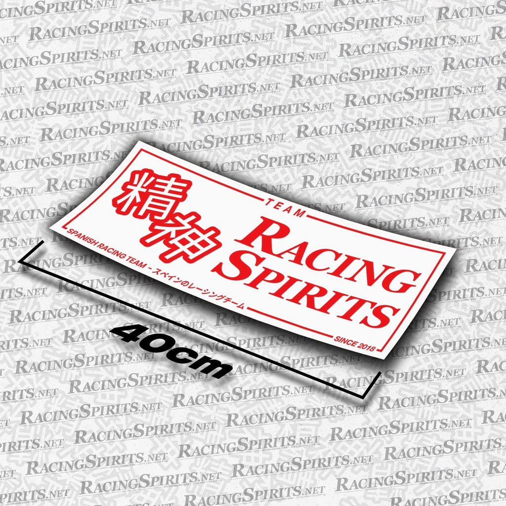 Adhesivo Team Racing Spirits Spanish Racing Team — Blanco / Rojo