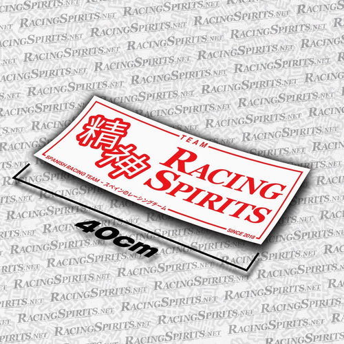 STICKER TEAM RACING SPIRITS SPANISH RACING TEAM — Blanc / Rouge