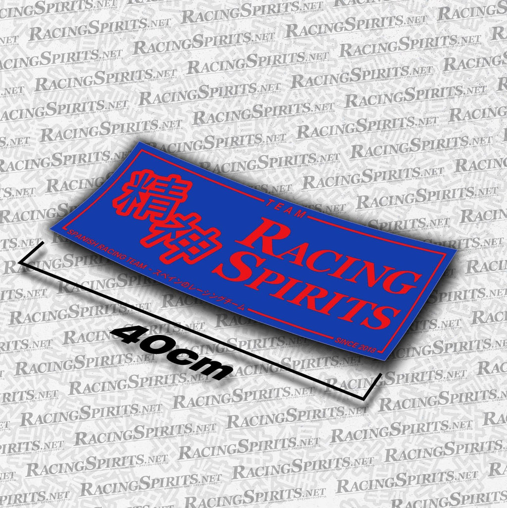 Adhesivo Team Racing Spirits Spanish Racing Team — Azul / Rojo