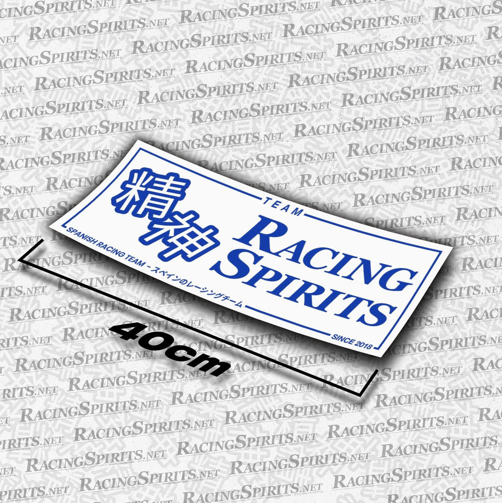 Adhesivo Team Racing Spirits Spanish Racing Team — Blanco / Azul