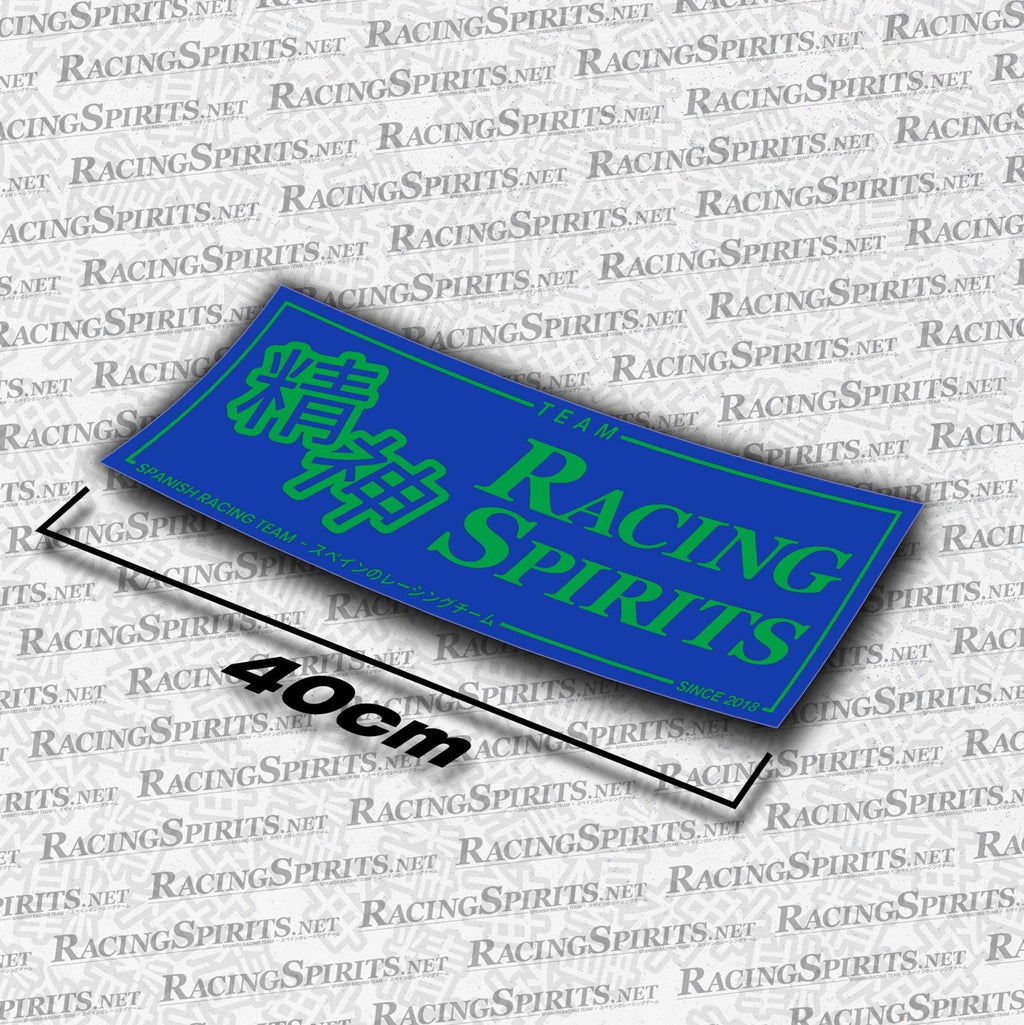 Adhesivo Team Racing Spirits Spanish Racing Team — Azul / Verde