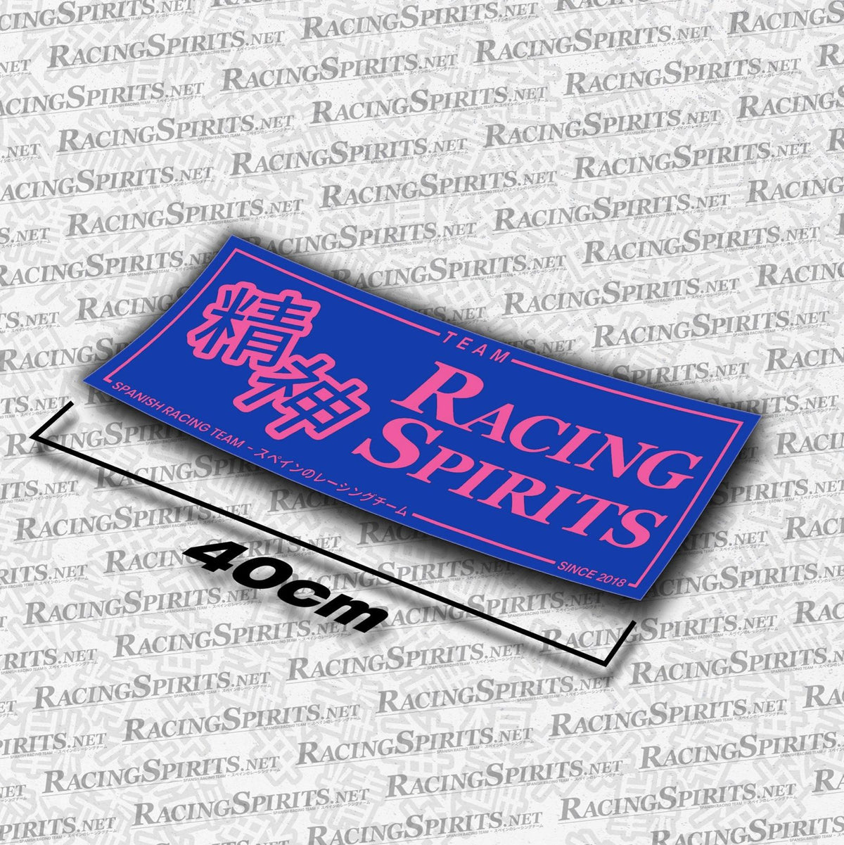 Adhesivo Team Racing Spirits Spanish Racing Team — Azul / Rosa