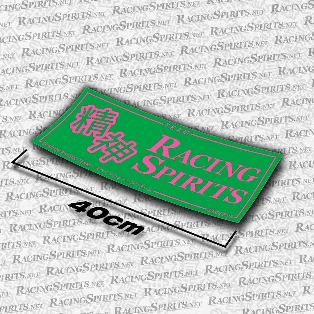 Adhesivo Team Racing Spirits Spanish Racing Team — Verde / Rosa