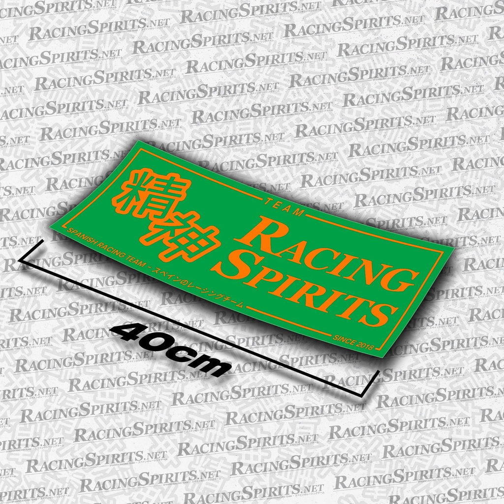 Adhesivo Team Racing Spirits Spanish Racing Team — Verde / Naranja