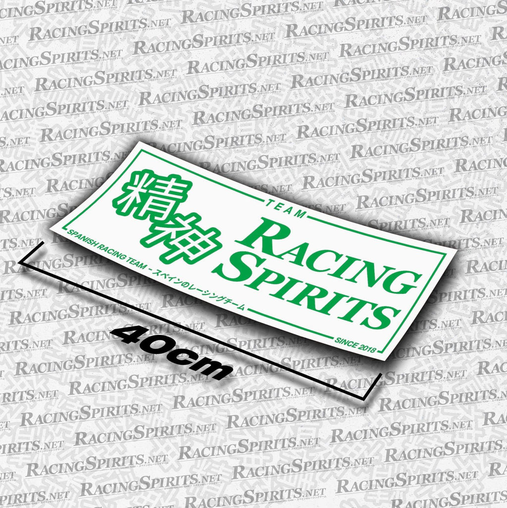 Adhesivo Team Racing Spirits Spanish Racing Team — Blanco / Verde