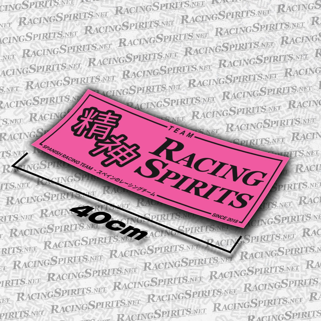 Adhesivo Team Racing Spirits Spanish Racing Team — Rosa / Negro