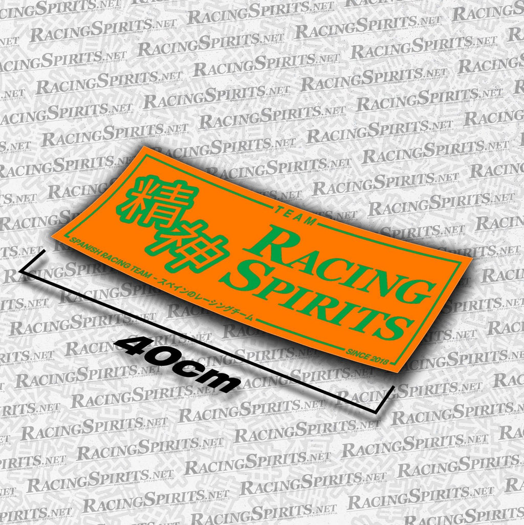 Adhesivo Team Racing Spirits Spanish Racing Team — Naranja / Verde