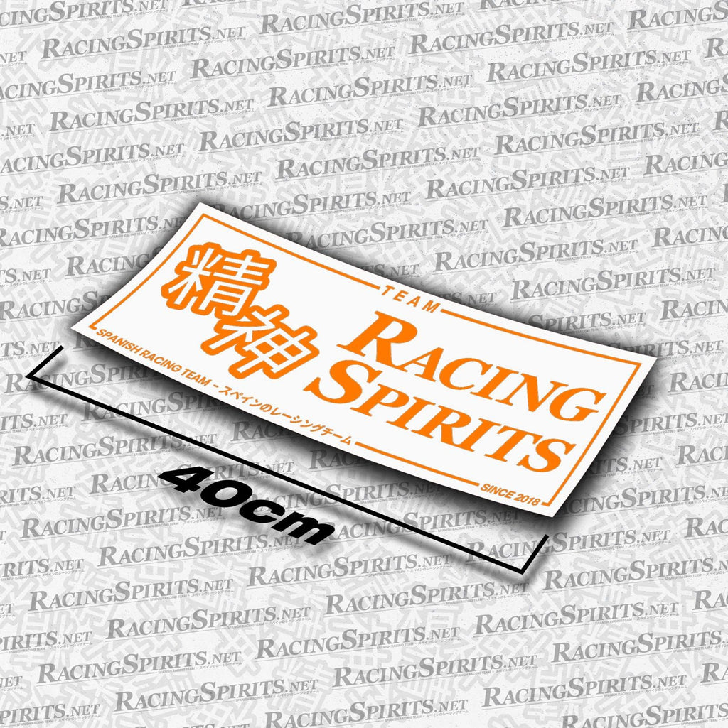 Adhesivo Team Racing Spirits Spanish Racing Team — Blanco / Naranja