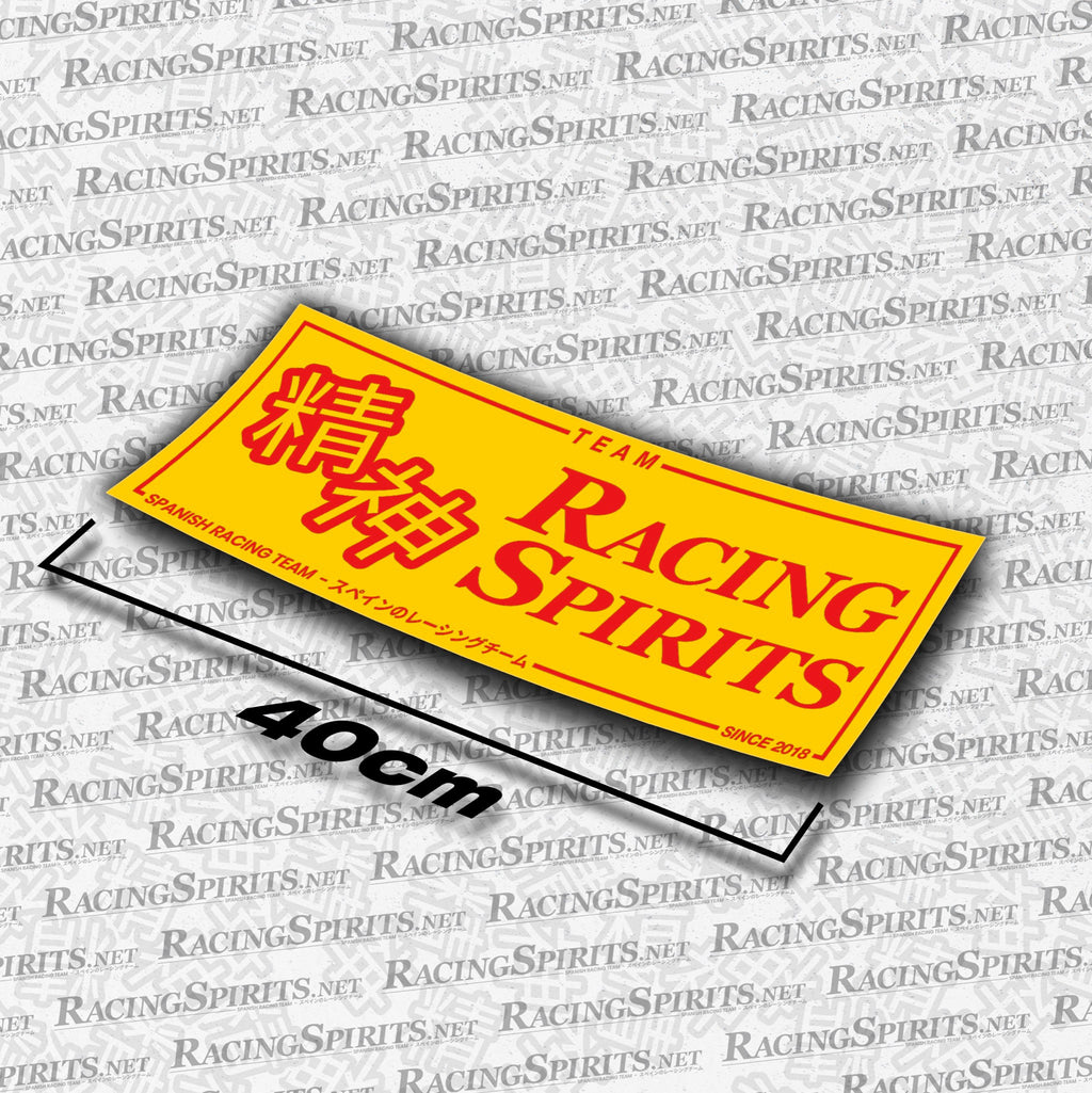 Adhesivo Team Racing Spirits Spanish Racing Team — Amarillo / Rojo