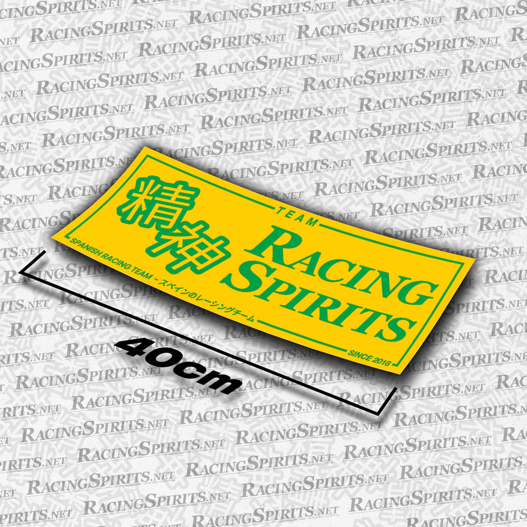 Adhesivo Team Racing Spirits Spanish Racing Team — Amarillo / Verde