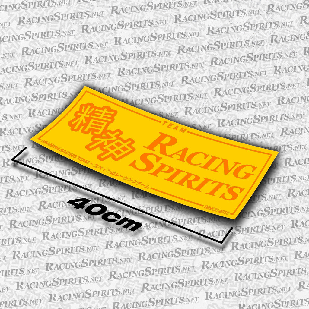 Adhesivo Team Racing Spirits Spanish Racing Team — Amarillo / Naranja