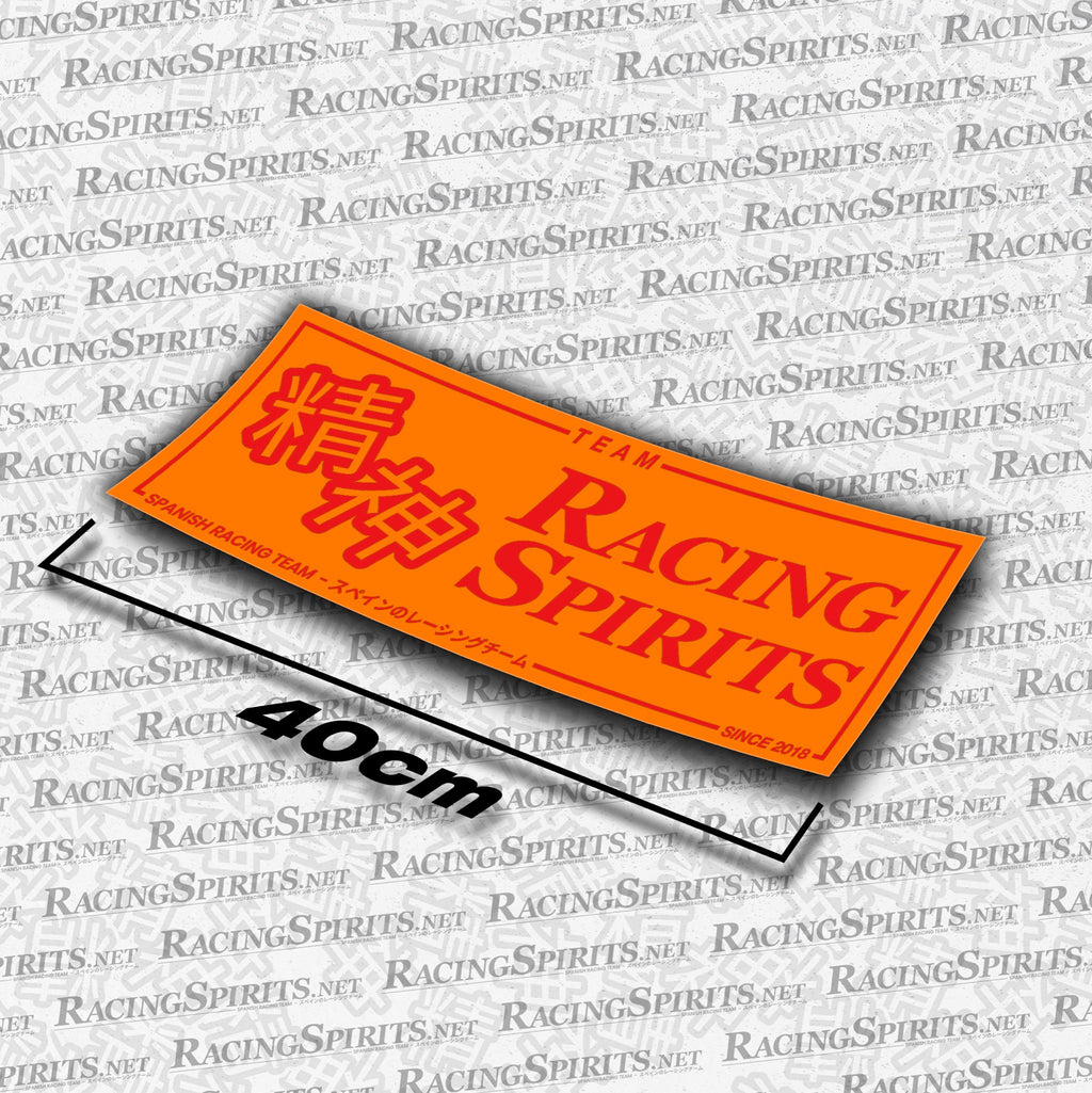 Adhesivo Team Racing Spirits Spanish Racing Team — Naranja / Rojo