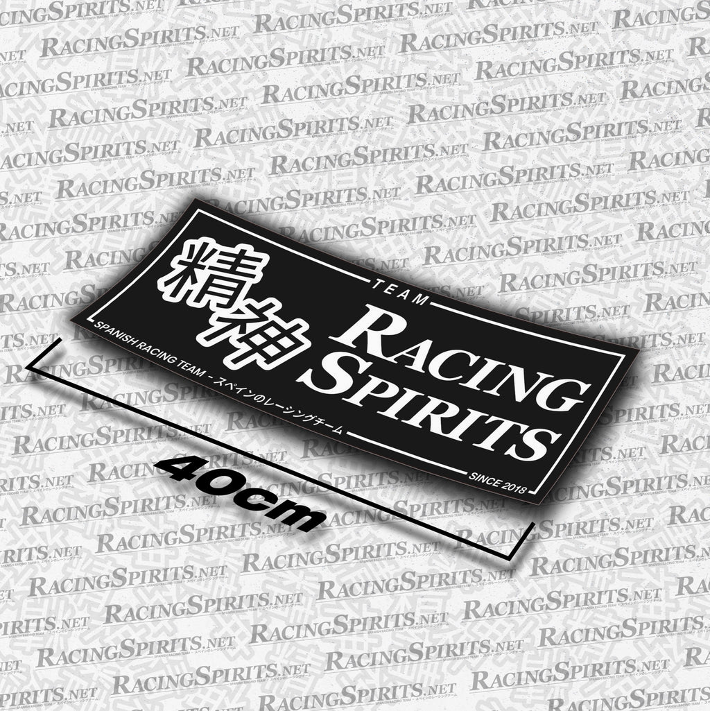 Adhesivo Team Racing Spirits Spanish Racing Team — Negro / Blanco