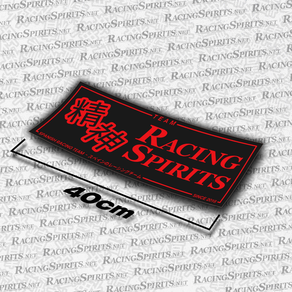 Adhesivo Team Racing Spirits Spanish Racing Team — Negro / Rojo