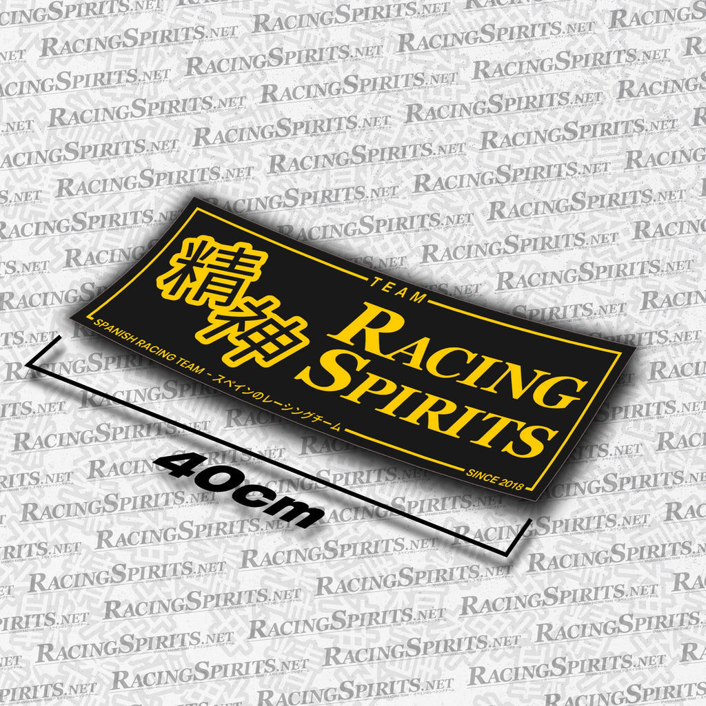 Adhesivo Team Racing Spirits Spanish Racing Team — Negro / Amarillo
