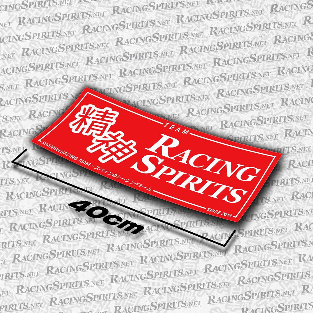 Adhesivo Team Racing Spirits Spanish Racing Team — Rojo / Blanco