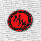 Racing Spirits Circle Team Sticker — Rojo / Negro