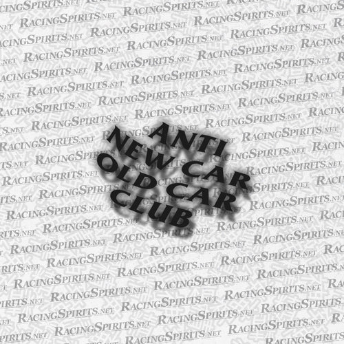 Adhesivo Anti New Car Old Car Club — Negro