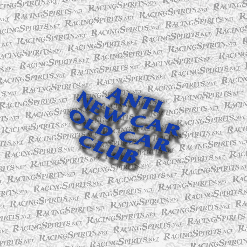 Adesivo Anti New Car Old Car Club — Blu