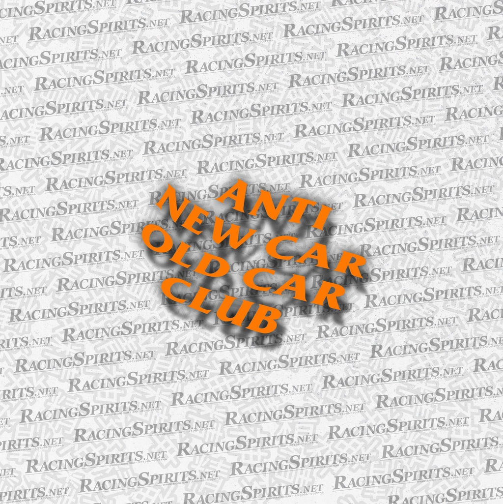 Adesivo Anti New Car Old Car Club — Arancione