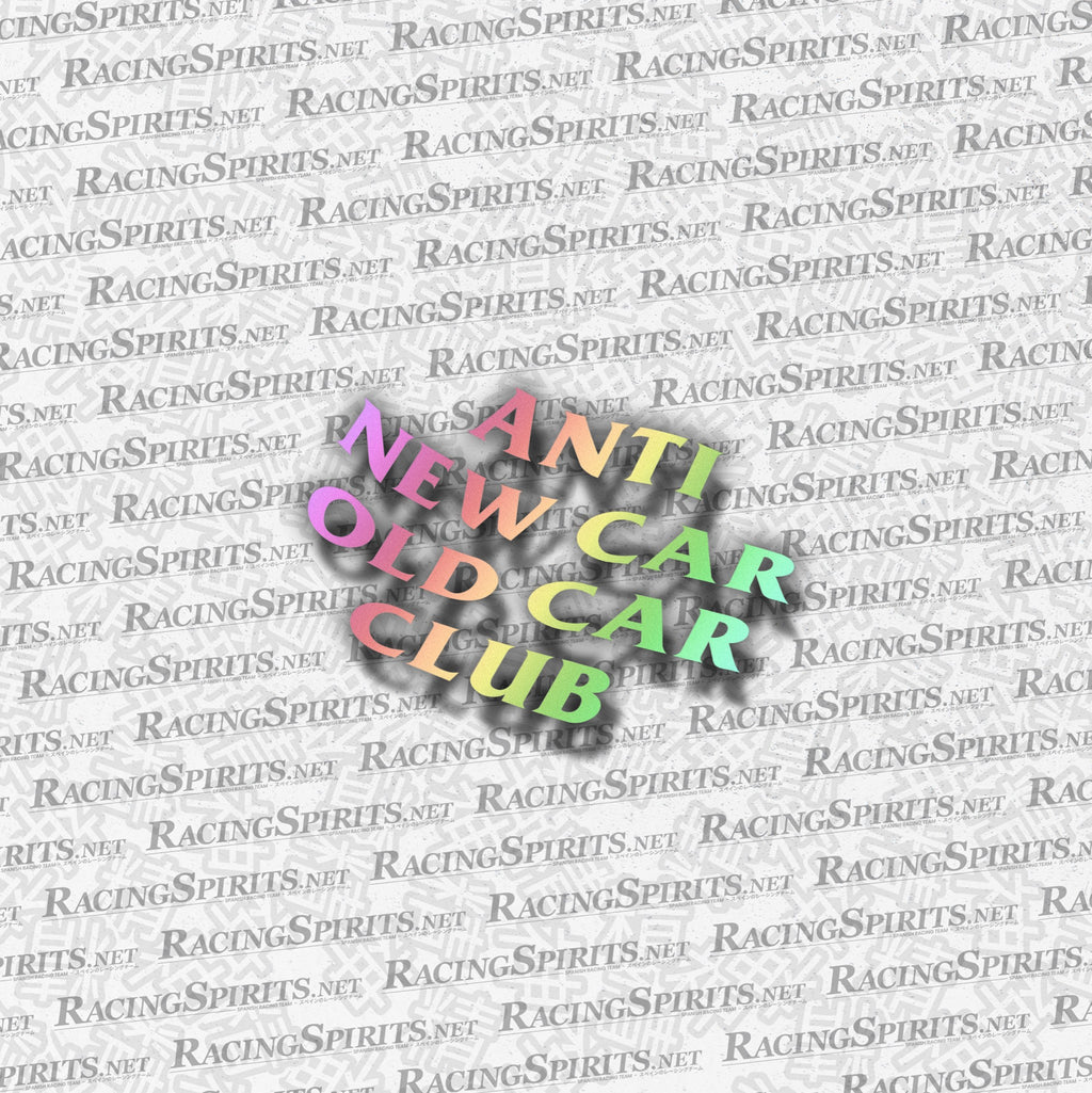 Adesivo Anti New Car Old Car Club — Olografico