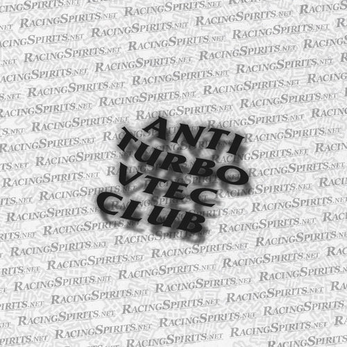 STICKER ANTI TURBO VTEC CLUB — Noir