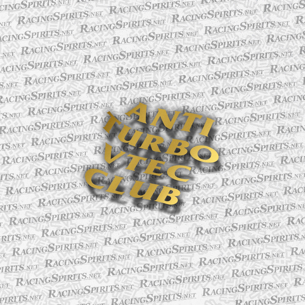 Adesivo Anti Turbo VTEC Club — Oro