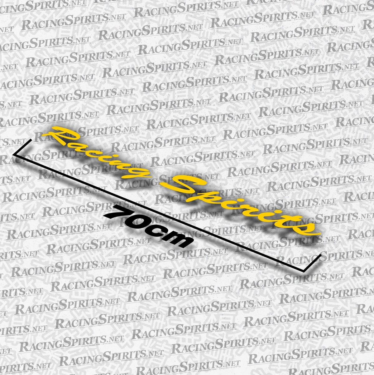 Adesivo Racing Spirits Mid Night Style — Giallo