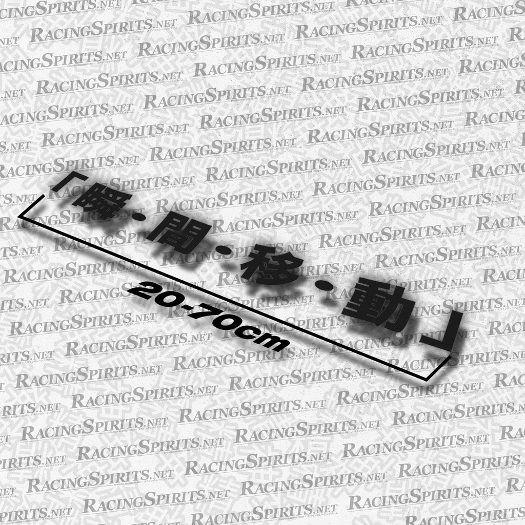 Adesivo Teletrasporto "「瞬•間•移•動」" — Nero