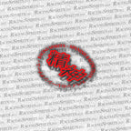 Adhesivo Racing Spirits circular — Rojo