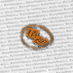Adhesivo Racing Spirits circular — Naranja