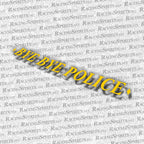 Adesivo Bye Bye Police — Giallo