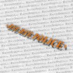Adesivo Bye Bye Police — Arancione