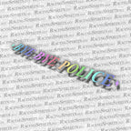 Adesivo Bye Bye Police — Olografico