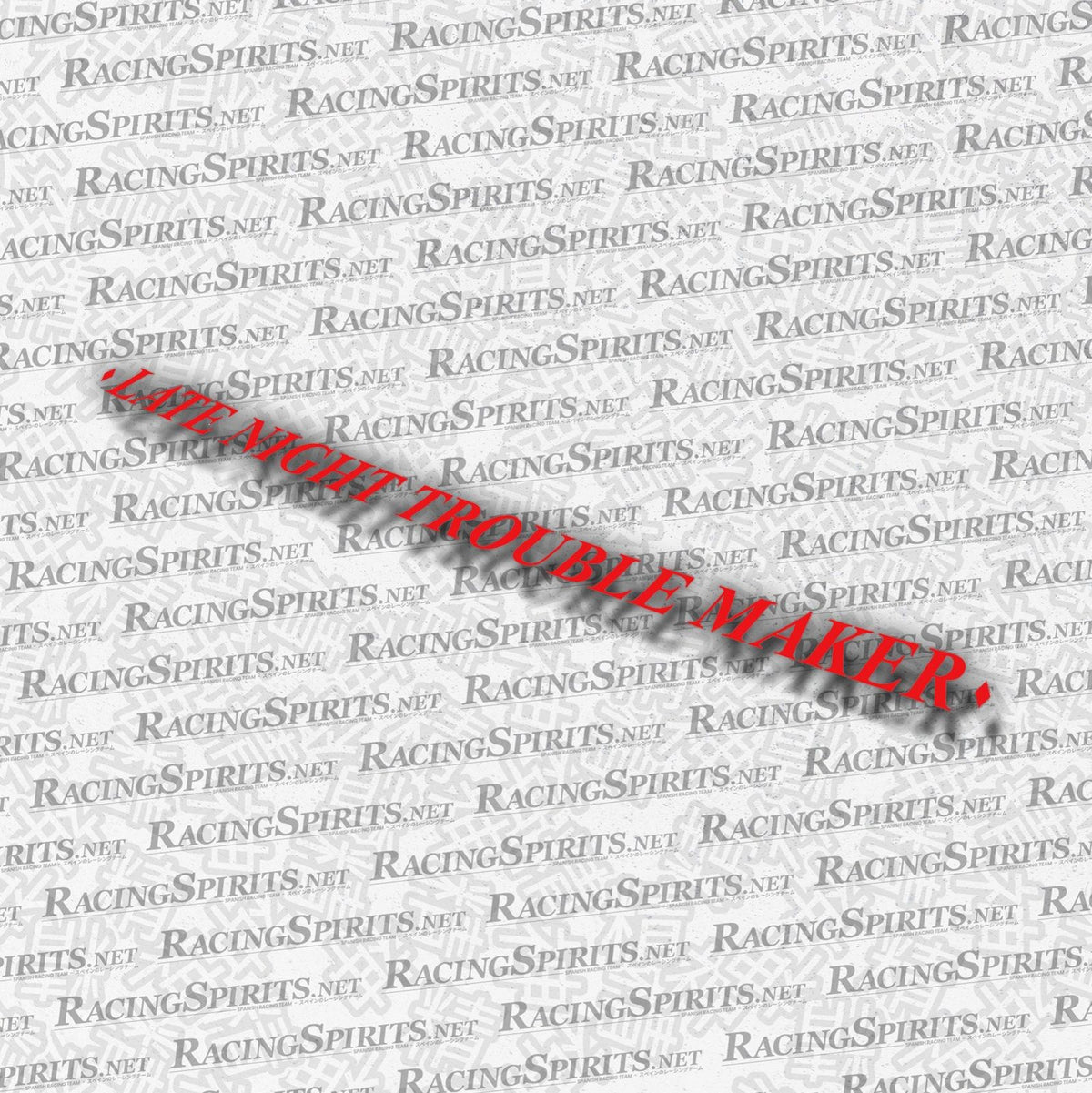 Adesivo Late Night Trouble Maker — Rosso