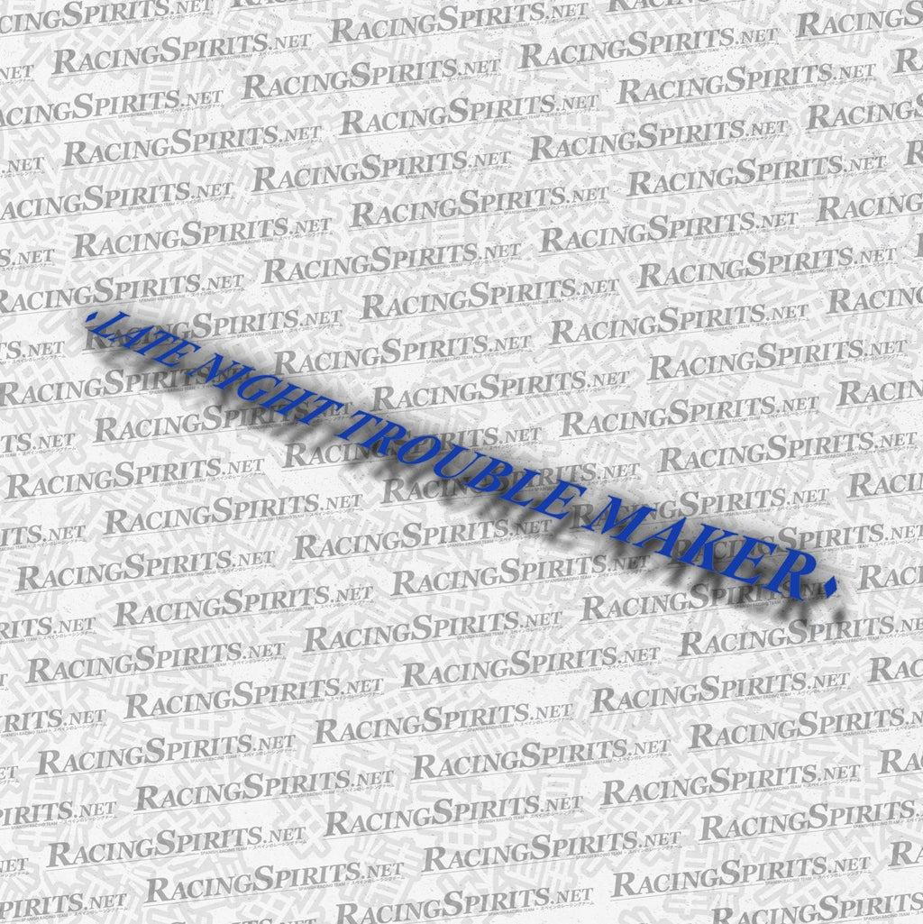 Adhesivo Late Night Trouble Maker — Azul