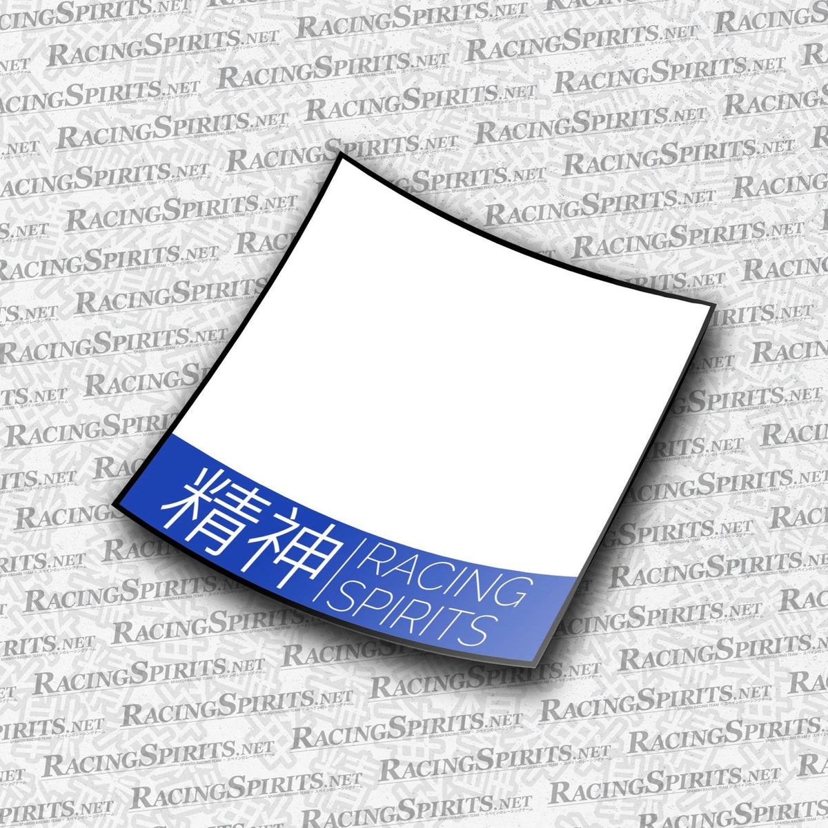 PACK 2X NUMERI DI GARA RACING SPIRITS 2 SENZA LOGO — Blu
