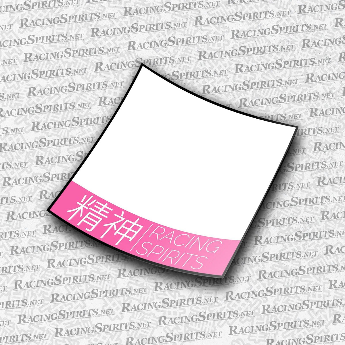 PACK 2X NUMERI DI GARA RACING SPIRITS 2 SENZA LOGO — Rosa