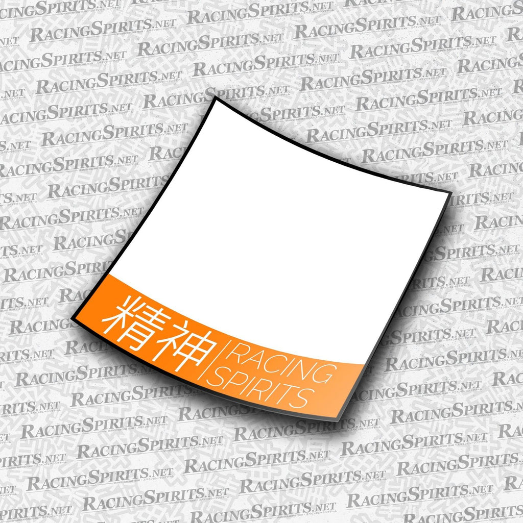 PACK 2X DORSAL RACING SPIRITS 2 SIN LOGO — Naranja