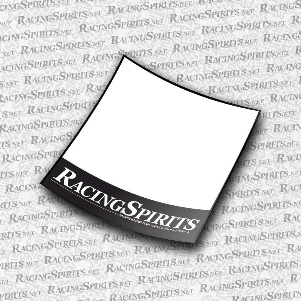 PACK 2X NUMERI DI GARA RACING SPIRITS 1 SENZA LOGO — Nero