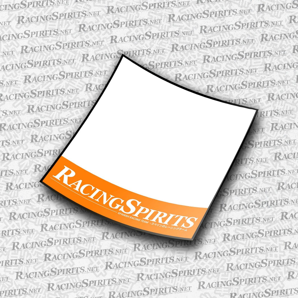 PACK 2X NUMERI DI GARA RACING SPIRITS 1 SENZA LOGO — Arancione