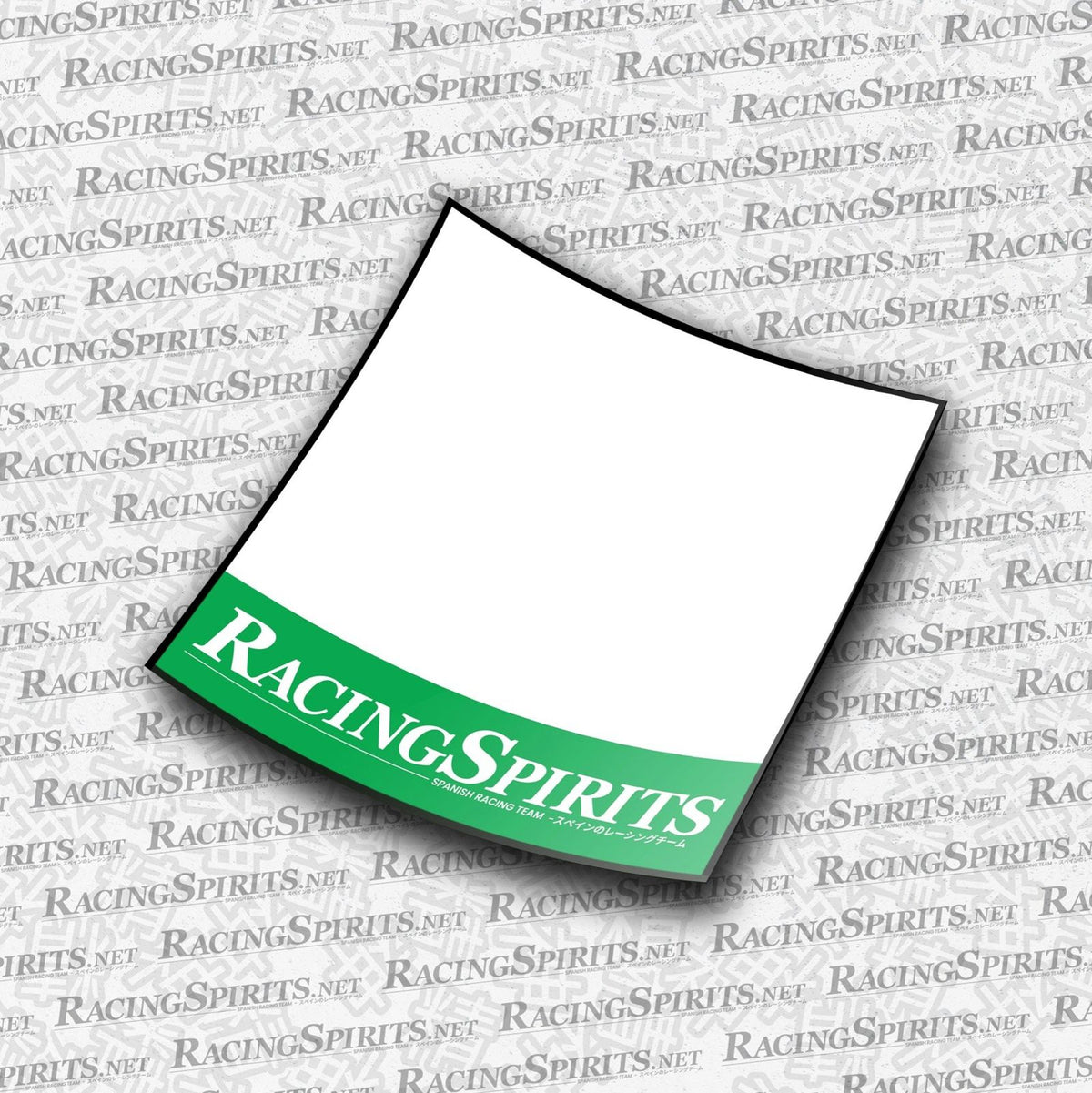 PACK 2X DORSAL RACING SPIRITS 1 SIN LOGO — Verde