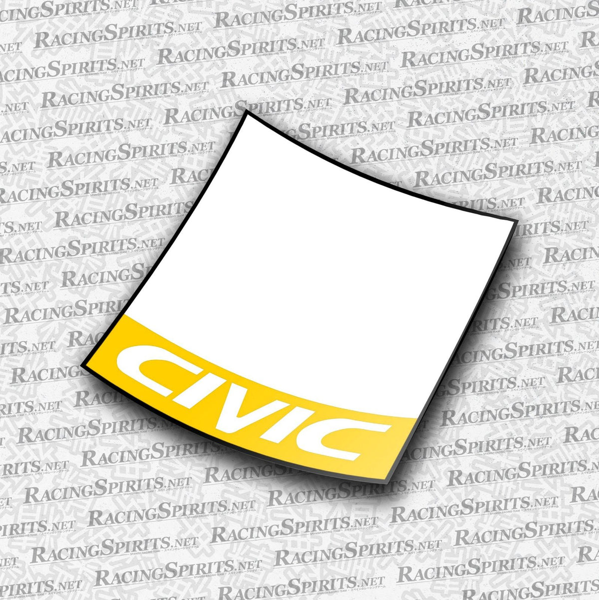 PACK 2X DORSAL CIVIC 6TA GENERACIÓN (EK/EJ) — Amarillo