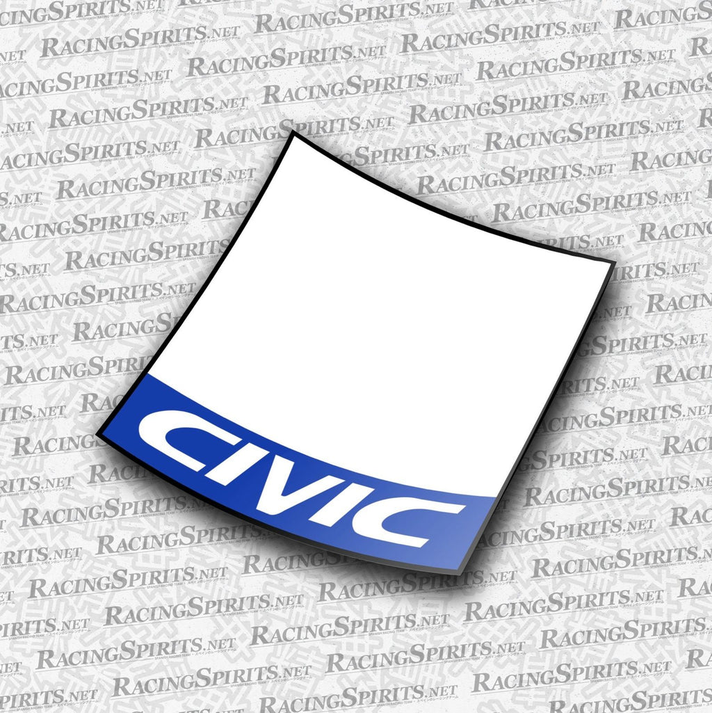 PACK 2X DORSAL CIVIC 6TA GENERACIÓN (EK/EJ) — Azul
