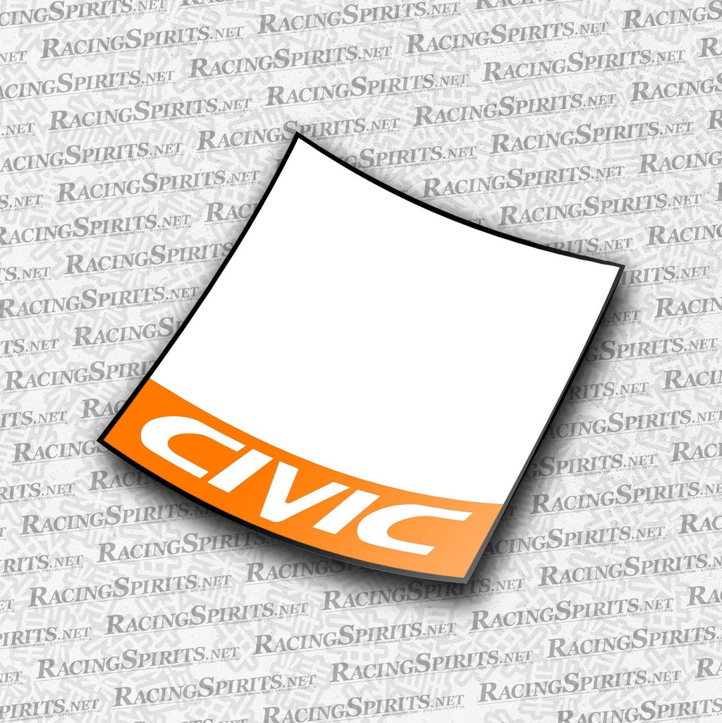 PACK 2X DORSAL CIVIC 6TA GENERACIÓN (EK/EJ) — Naranja