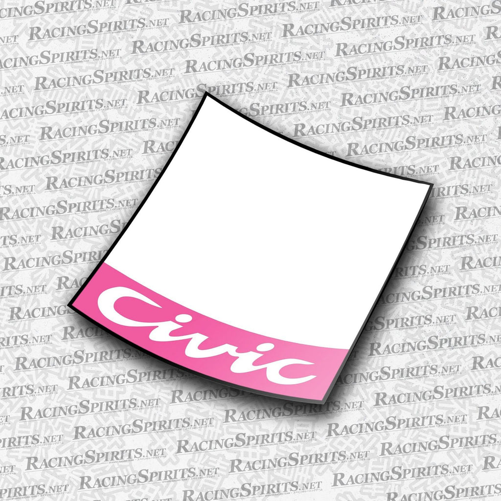 PACK 2X NUMERI DI GARA CIVIC 5ª GENERAZIONE (EG/EH/EJ) — Rosa