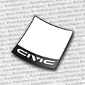 PACK 2X NUMERI DI GARA CIVIC 4ª GENERAZIONE (ED/EF/EC) — Nero
